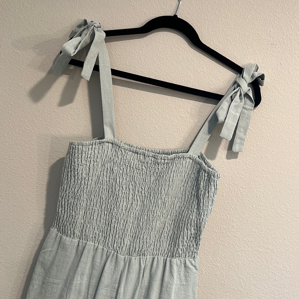 NWOT Hummingbird Mint Smocked Jumpsuit